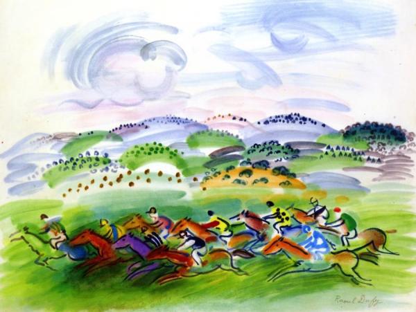 Racetrack At Goodwood by Raoul Dufy