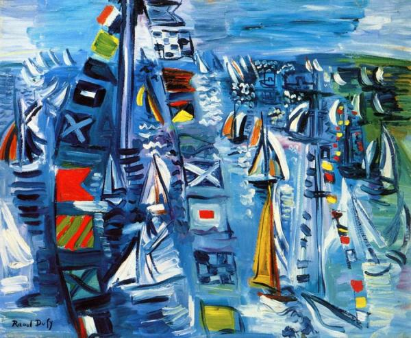 Regatta by Raoul Dufy