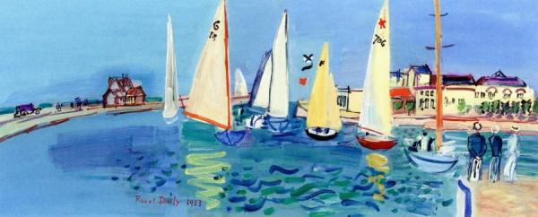 Regatta At Deauville by Raoul Dufy Oil Painting Reproductions