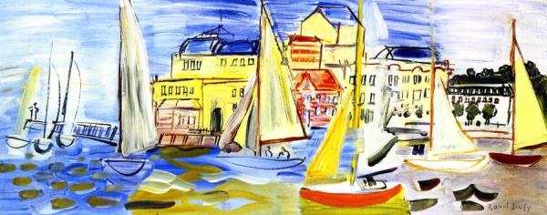 Regatta At Deauville by Raoul Dufy