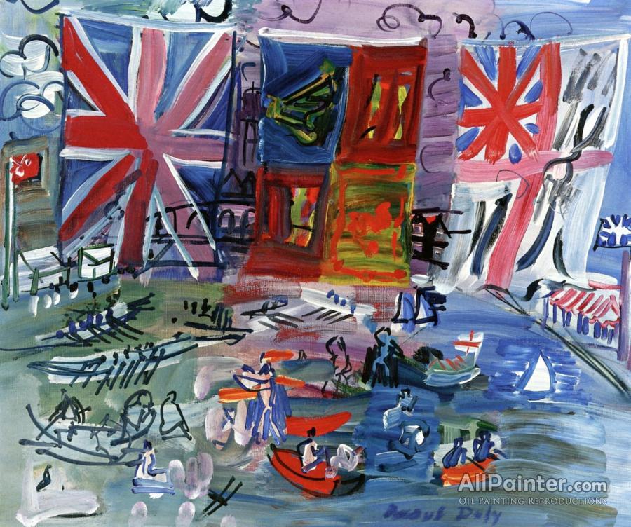 Raoul Dufy Regatta At Henley Oil Painting Reproductions