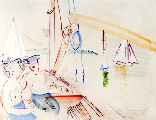 Regatta At Portsmouth by Raoul Dufy