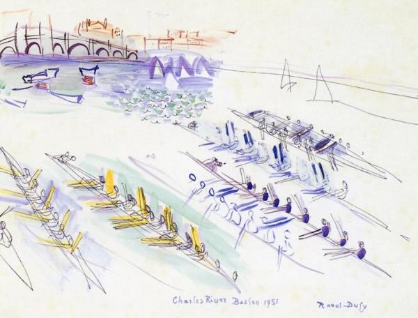Regatta On The Charles River by Raoul Dufy