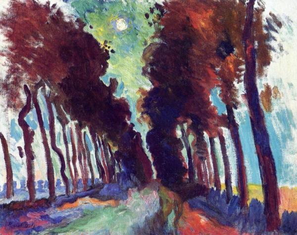 Road Bordered By Trees by Raoul Dufy