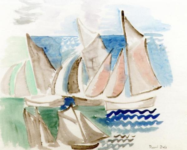 Sailboats by Raoul Dufy