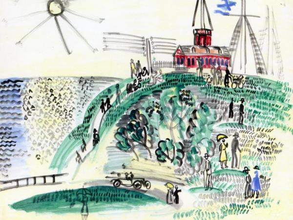 Sainte-adresse, Church By The Sea by Raoul Dufy