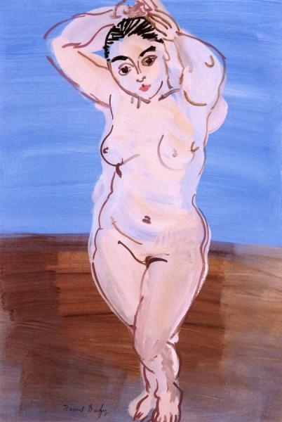 Raoul Dufy Standing Nude