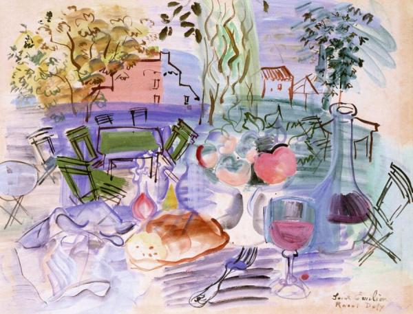 Raoul Dufy Still Life In A Garden, Saint-Émilion