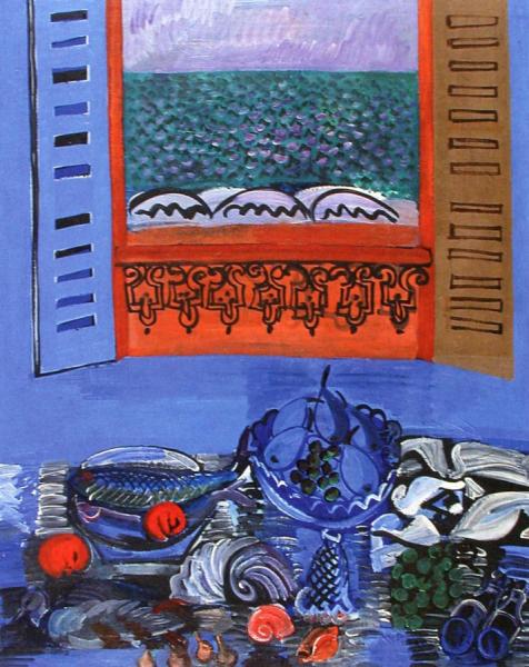 Still Life With Fish And Fruit by Raoul Dufy