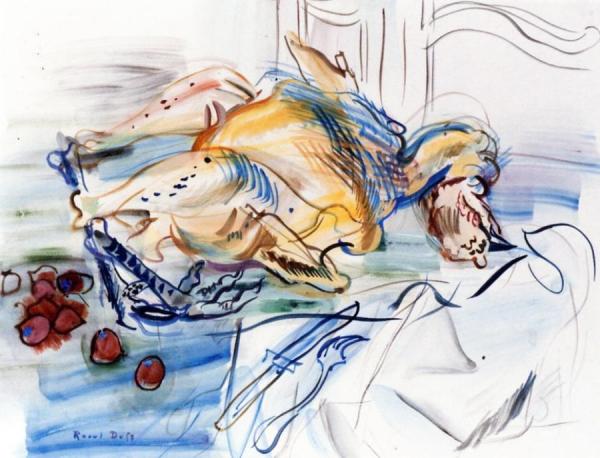 Still Life With Turkey And Chestnuts by Raoul Dufy