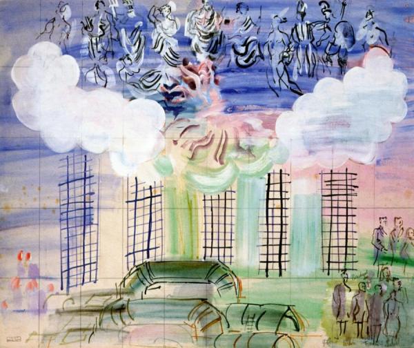 Study For La Fée Électricité by Raoul Dufy Oil Painting Reproductions