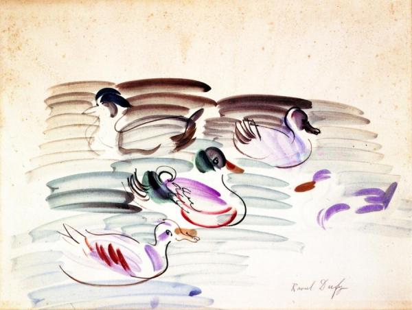 Study Of Ducks by Raoul Dufy Oil Painting Reproductions