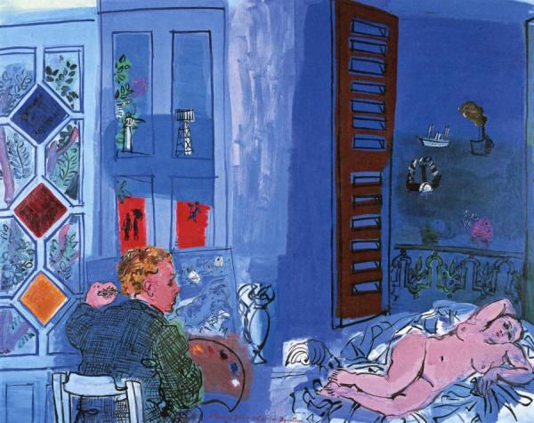The Artist And His Model by Raoul Dufy