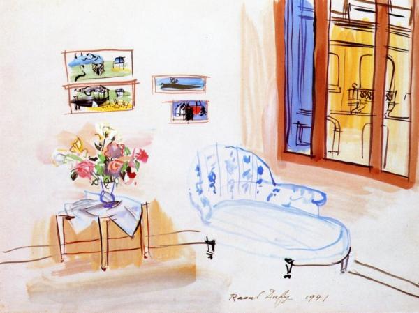 The Atelier At Perpignan by Raoul Dufy