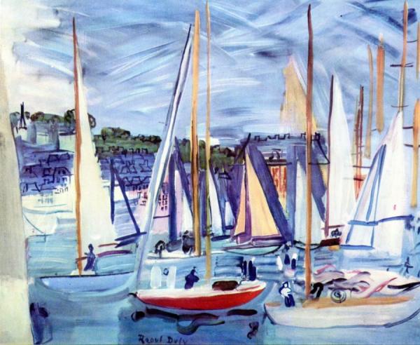 The Basin Of Deauville by Raoul Dufy