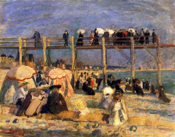 The Baths Of The Marie-christine Casino At Sainte-adresse by Raoul Dufy