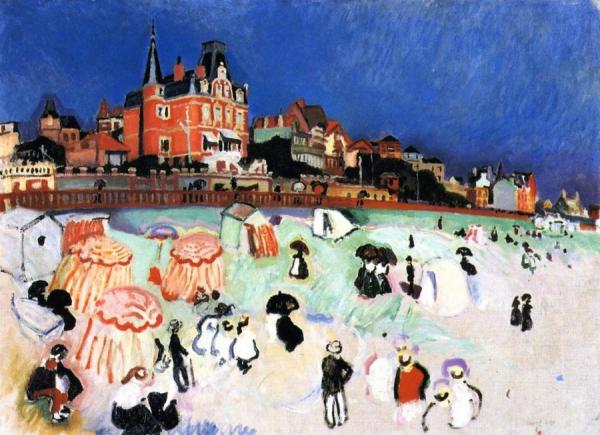 The Beach A Le Havre by Raoul Dufy