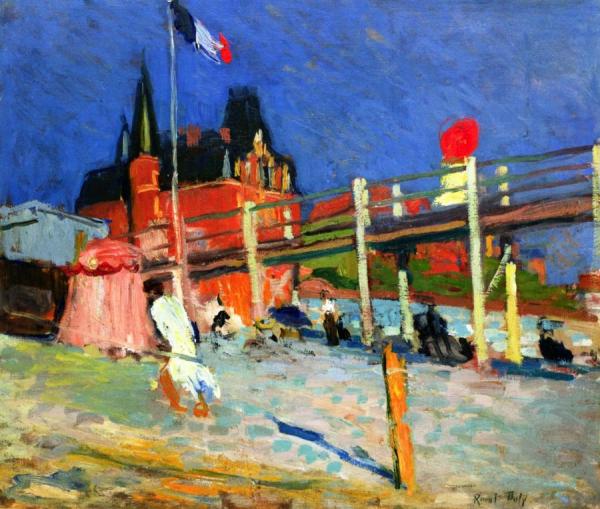 The Beach At Havre by Raoul Dufy