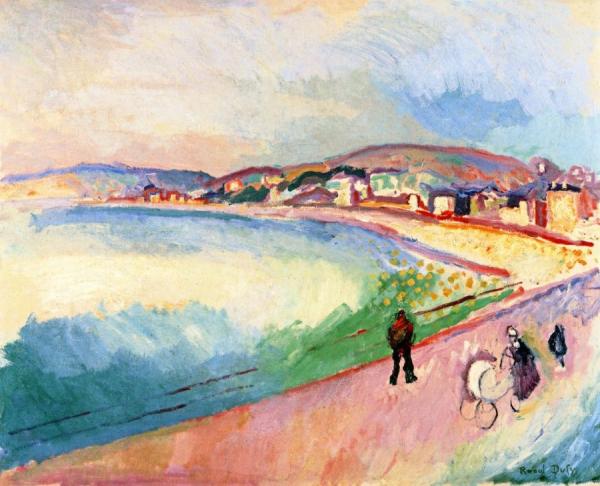 The Beach At Sainte-adresse by Raoul Dufy