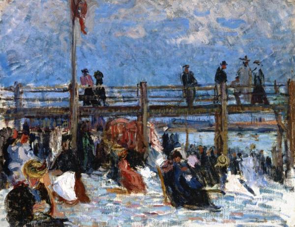 The Beach At Sainte-adresse by Raoul Dufy