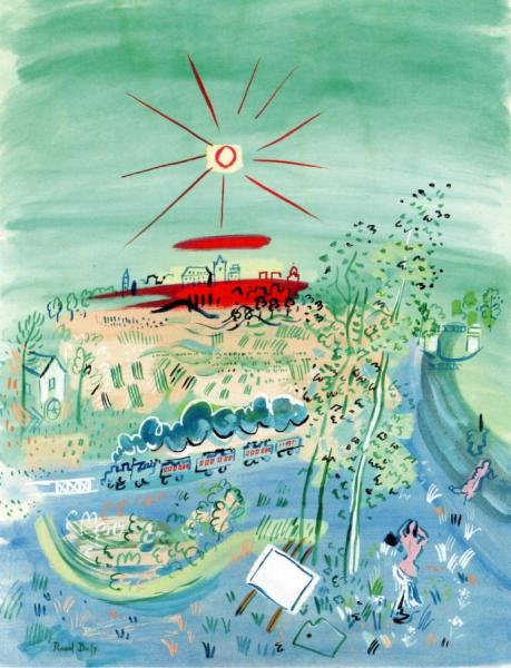 The Blue Train by Raoul Dufy