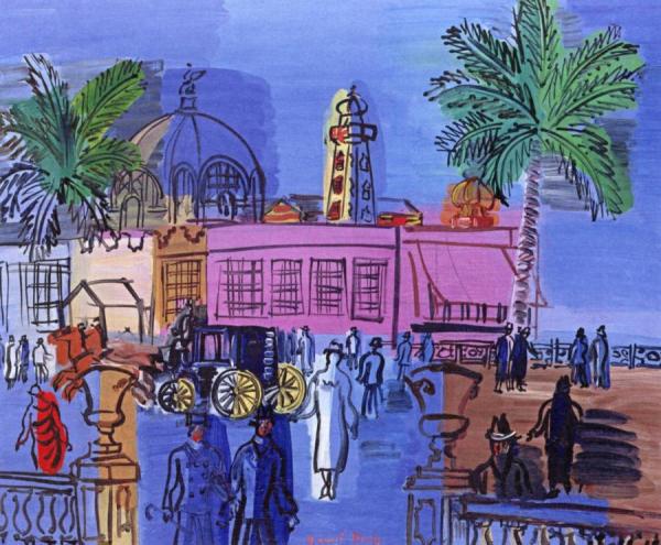 The Boardwalk At Nice by Raoul Dufy