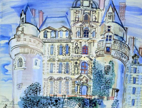 The Chateau De Brissac by Raoul Dufy