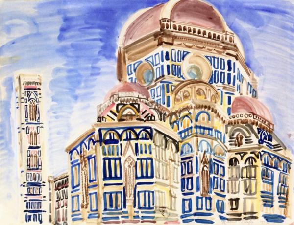 The Dome In Florence by Raoul Dufy