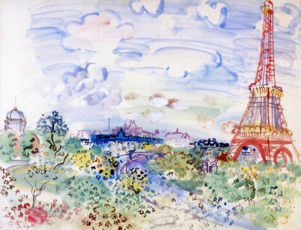The Eiffel Tower by Raoul Dufy