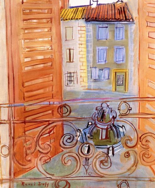 The Fountain At Aspet by Raoul Dufy