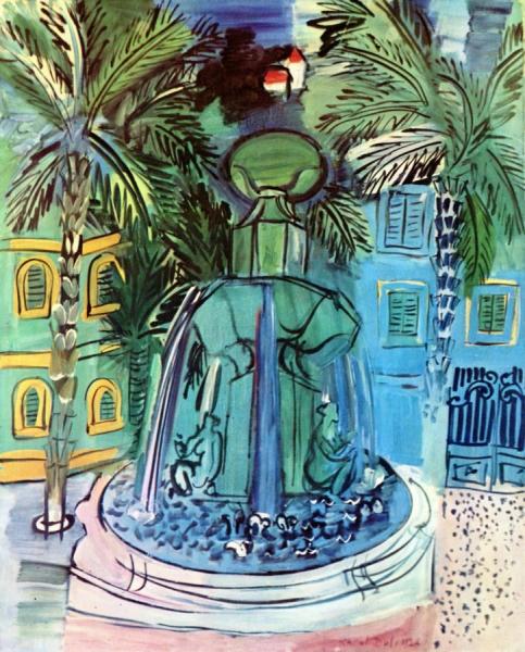 The Fountain At Hyères by Raoul Dufy