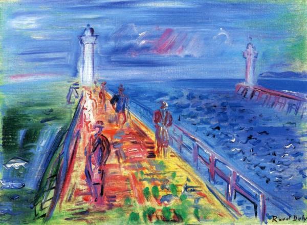 The Jetties Of Deauville-trouville by Raoul Dufy