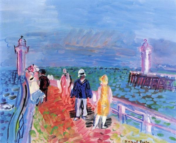 The Jetties Of Trouville Deauville by Raoul Dufy