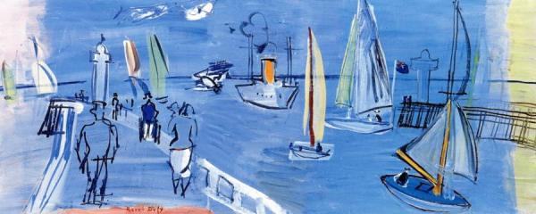 The Jetties With Sailboats by Raoul Dufy Oil Painting Reproductions