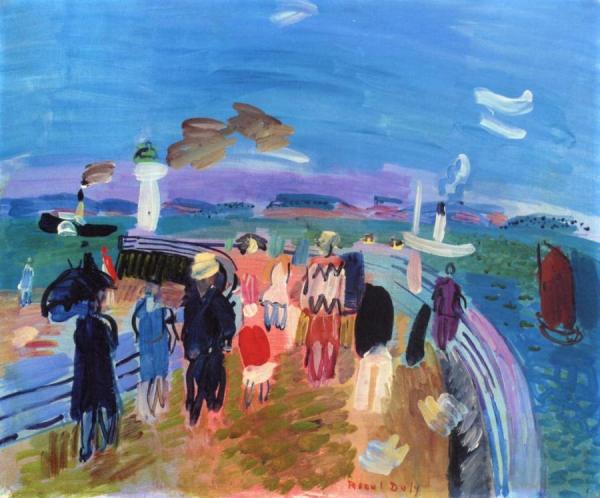 The Jetty At Honfleur by Raoul Dufy
