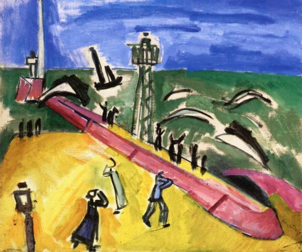 The Jetty At Saiinte-adresse by Raoul Dufy