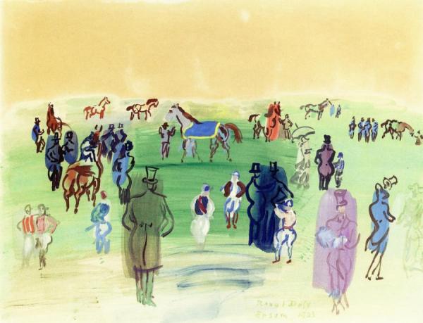 The Lawn At Epsom by Raoul Dufy Oil Painting Reproductions