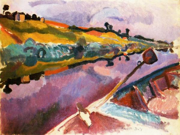 The Loir: View From The Artist's Boat by Raoul Dufy