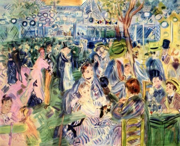 The Moulin De La Galette (after Renoir) by Raoul Dufy