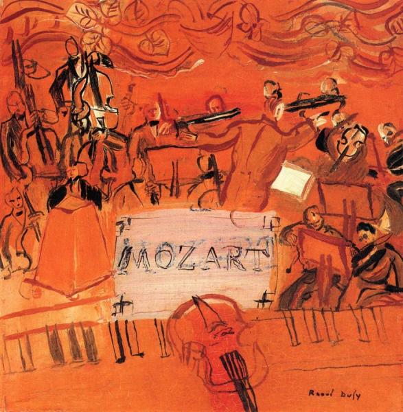 The Orchestra By The Partition by Raoul Dufy