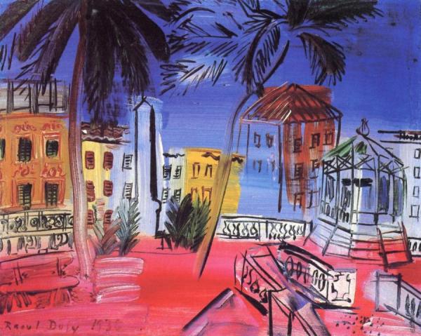 The Place D'hyeres: The Obelisk And Music Kiosk by Raoul Dufy