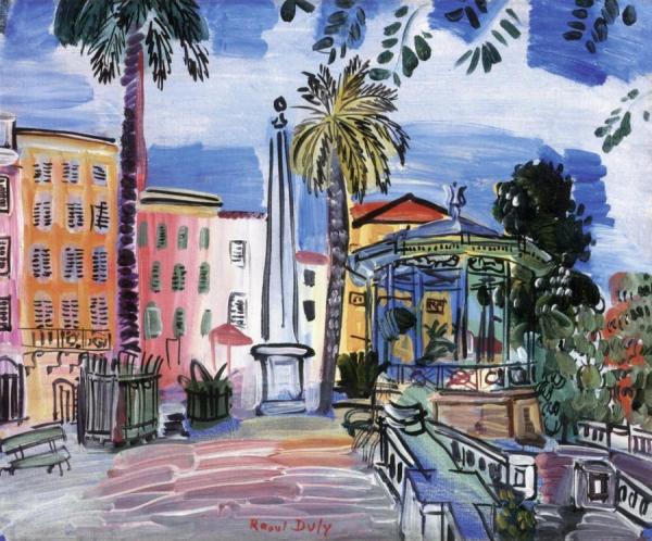 Raoul Dufy The Place D'hyeres: The Obelisk And Music Kiosk