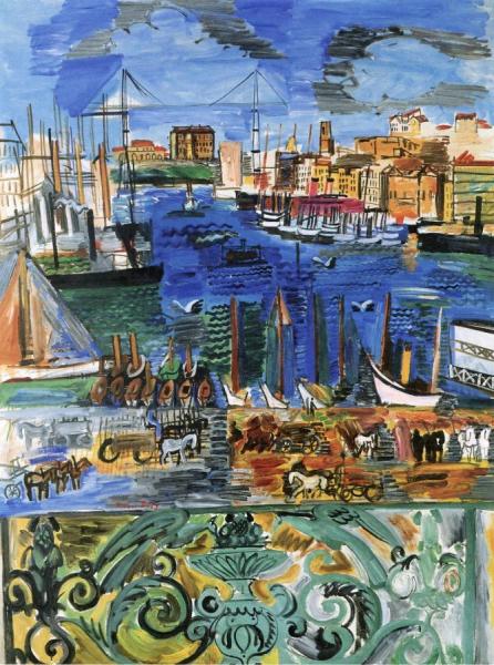 The Port Of Marseille by Raoul Dufy