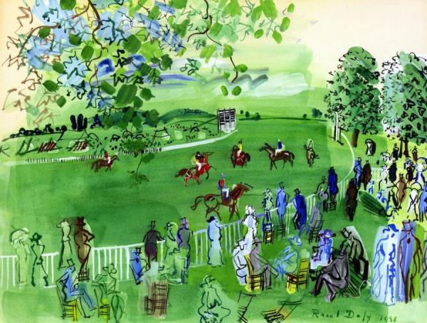 The Race Course At Ascot by Raoul Dufy