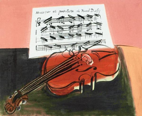 The Red Violin (music And Painting By Raoul Dufy) by Raoul Dufy