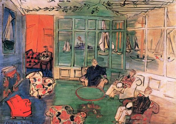 The Royal Yacht Club At Cowes by Raoul Dufy