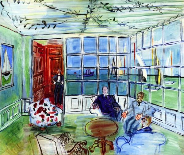 The Royal Yacht Squadron, Cowes, Isle Of Wight by Raoul Dufy