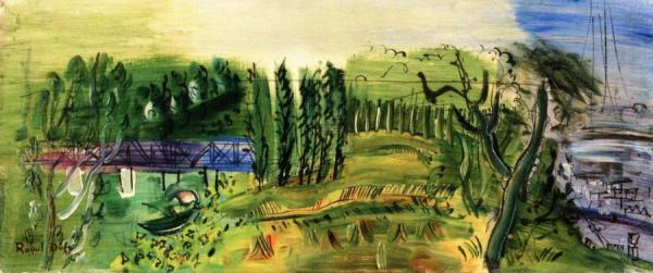 The Seine At Saint Cloud by Raoul Dufy