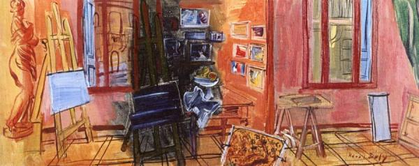 The Studio In Perpignan, La Fruleuse by Raoul Dufy