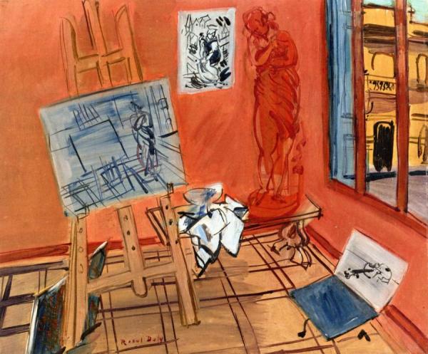 The Studio In The Rue Jeanne-d'arc by Raoul Dufy
